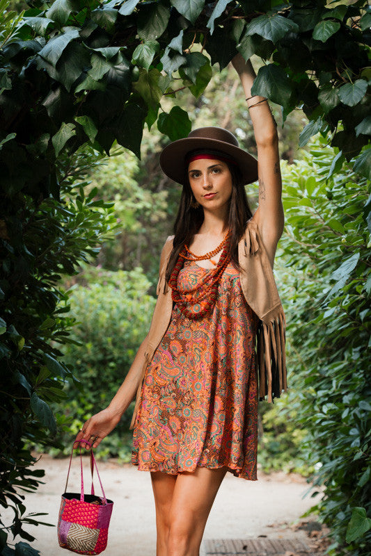 Vestido Supreme Saree, hecho a mano en la India