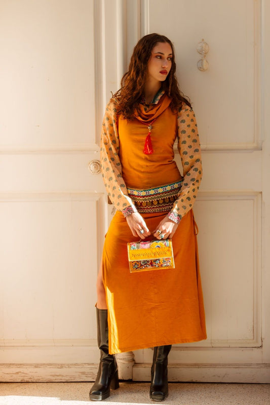Vestido Visha neck, detalle 2